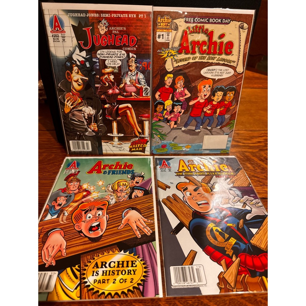 Archie Comics Modern Lot 4 Jughead 202 Man From RIVERDALE 613 FCBD Little Archie